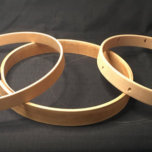 Single Ply, Steam Bent Solid Maple Snare Drum Counterhoops