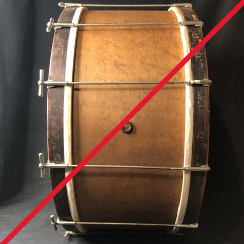 SOLD - Harmony Company 12X28 vintage bass drum