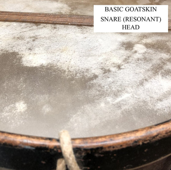 goatskin head for snare (resonant) side, basic