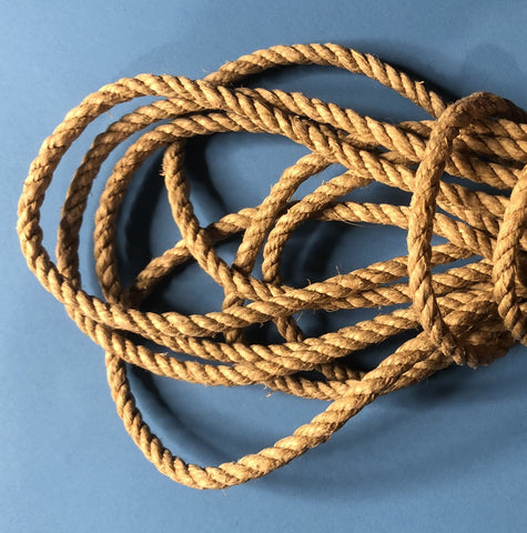 Spool End Lengths of Rope, Natural European Hemp