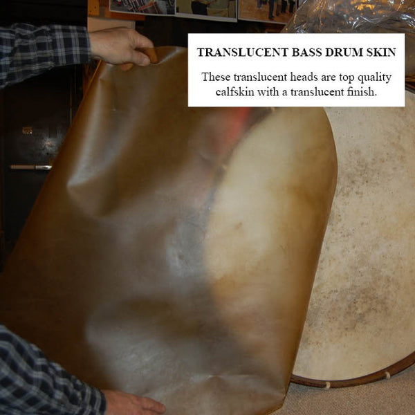 Calfskin and Goatskin Heads for Bass Drums