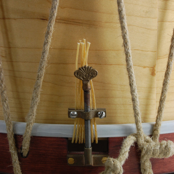 Cooperman 19th century style strainer, shown on drum