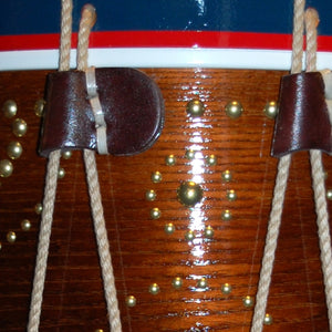 Cooperman drum showing buff poly rope