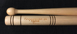Cooperman model #24 Fastick heavy concert or light marching snare drumsticks