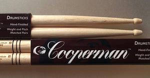 Cooperman model #8 Platt concert snare drumsticks