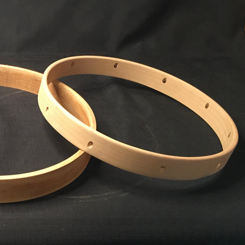 Cooperman solid maple one ply counterhoop, with rope holes